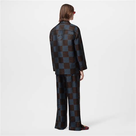 pijama louis vuitton hombre|Pantalon de pyjama Damier en soie .